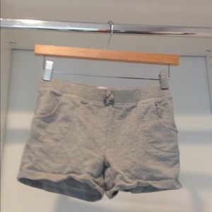 Girls Grey Cotton Lounge Shorts